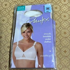 Playtex 5646 Smooth Invisible Under Clothes Bra. Size 38C